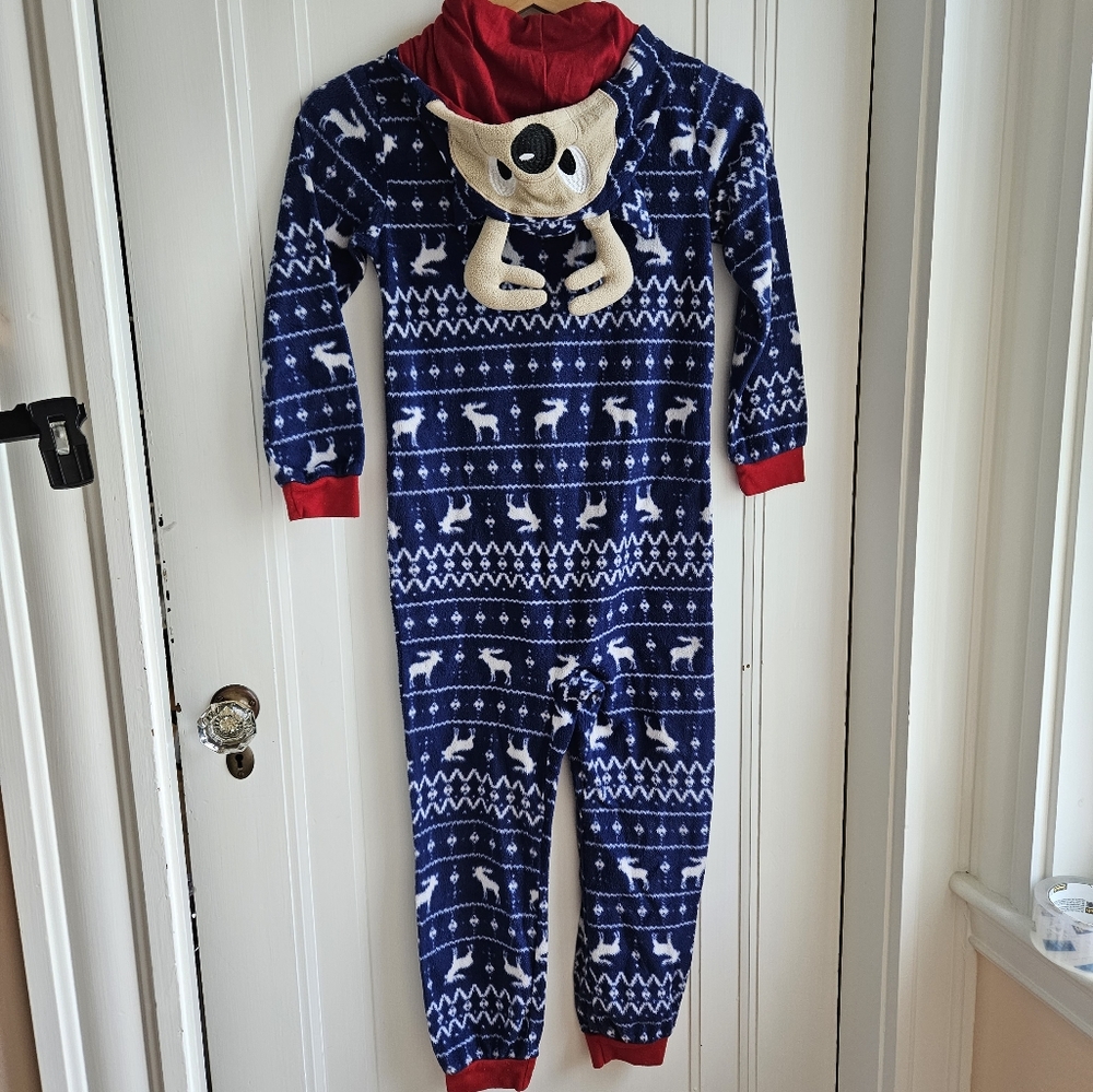 Max & Olivia  Boys Onesie with  Reindeer hoodie